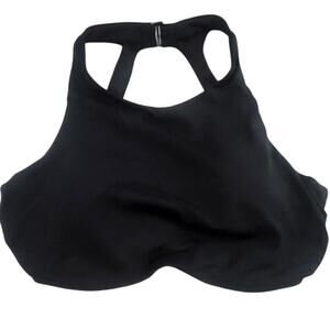 Athleta Black High Impact Sports Bra 34D/DD Adjustable Back Hook Athletic